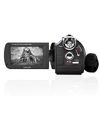 Minolta MN4K40NV 4K Ultra Hd 30MP 3" Touchscreen Night Vision Camcorder with Led Light, Black