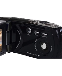 Minolta MN88NV Full Hd 24MP 3" Touchscreen Night Vision Camcorder, Black