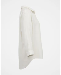 Celtic & Co. Women's Linen Blend Relaxed Blouse