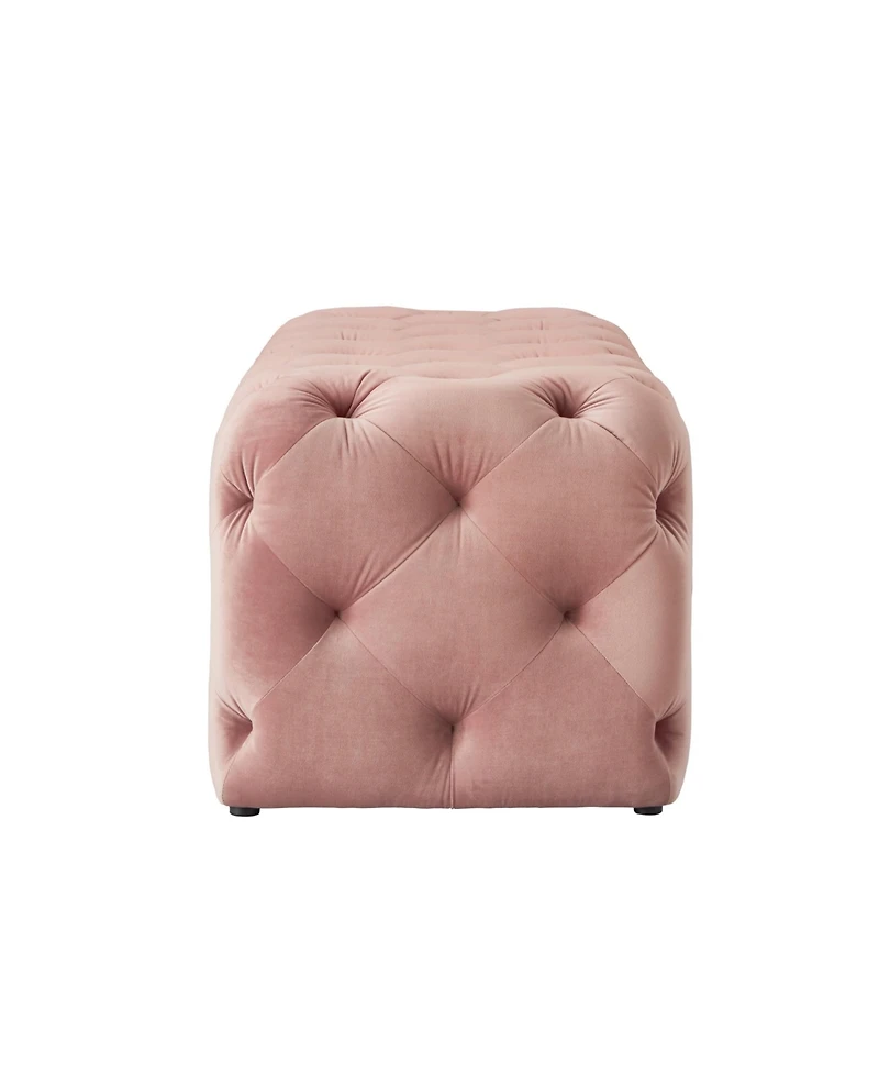 Upholstered Velvet Bench – Stylish Padded Seat for Entryway, Bedroom, or Living Room Decor