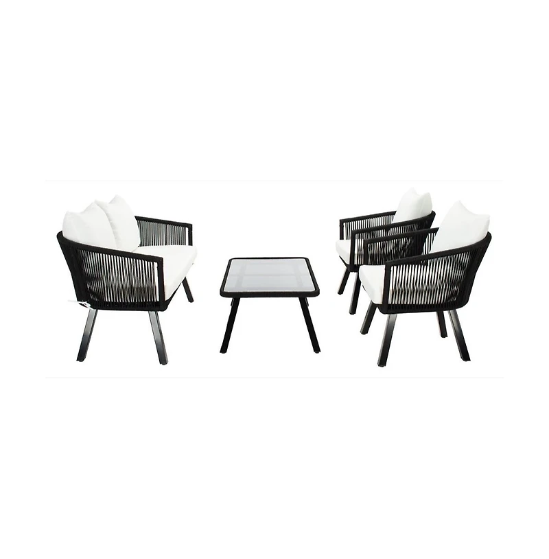 Belmi 4PC Rope Living Set