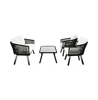 Belmi 4PC Rope Living Set