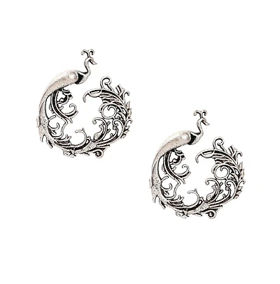 Sohi Women's Oxidised Drop Earrings