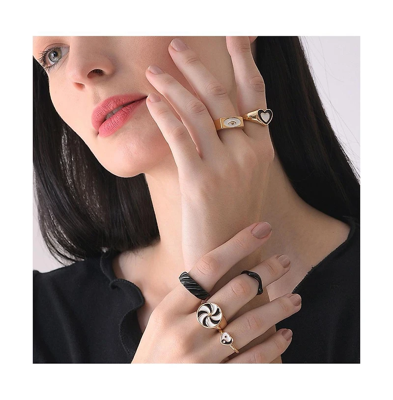 Sohi Women's Everyday Multi-Layer Ring