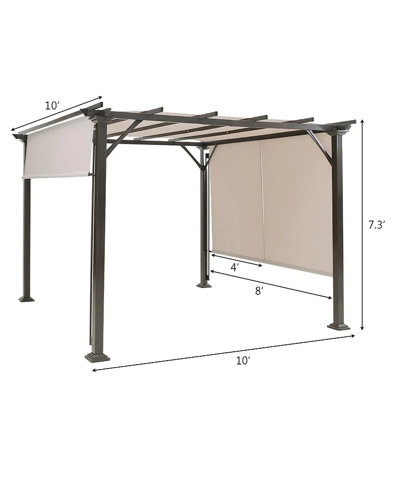 Heavy Duty Metal Frame Patio Shelter – Outdoor Furniture Cover for Garden and Porch