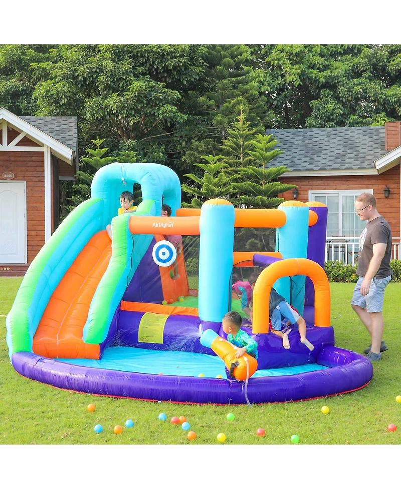 Ltmate Global Inc. Bounce House for Kids 3-12 Inflatable Slide Jumping Bounce Castle Blow Up Toddler Bouncy House for Kids Outdoor with Slide and Blow