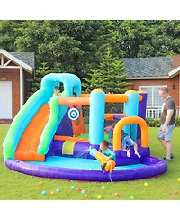 Ltmate Global Inc. Bounce House for Kids 3-12 Inflatable Slide Jumping Bounce Castle Blow Up Toddler Bouncy House for Kids Outdoor with Slide and Blow