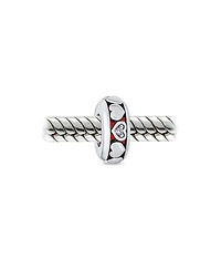 Bling Jewelry Set of 2 Valentine Lovers Eternity Hearts Charm Bead Sterling Silver