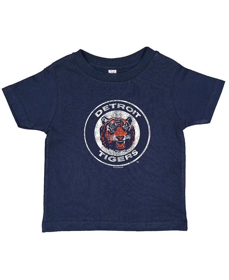 Soft As A Grape Toddler 2-Pack Navy/Heather Gray Detroit Tigers Cooperstown Collection T-Shirt Set