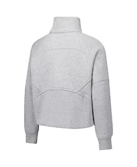 Garb Big Girls Gray Florida Gators Dawn Raglan Fleece Cropped Half-Zip Sweatshirt