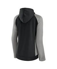 Fanatics Women's Black/Gray Minnesota United Fc Interlock Lightweight Full-Zip Jacket