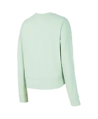 Concepts Sport Women's Light Green Miami Hurricanes Elevation Tri-Blend Long Sleeve Top and Short, Set of 2