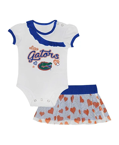 Outerstuff Baby Boys and Girls 2-Piece Florida Gators Love My Team Bodysuit Skirt Set