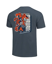 Image One Men's Navy Auburn Tigers Comfort Colors Mascot Dunk T-Shirt