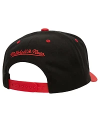 Mitchell & Ness Men's Black Chicago Bulls All In 2.0 Pro Crown Snapback Hat