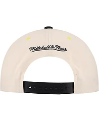Mitchell & Ness Men's Cream Pittsburgh Pirates Overspray Pro Pinch Snapback Hat