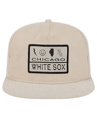 New Era Men's Khaki Chicago White Sox Summer Essential Golfer Snapback Hat
