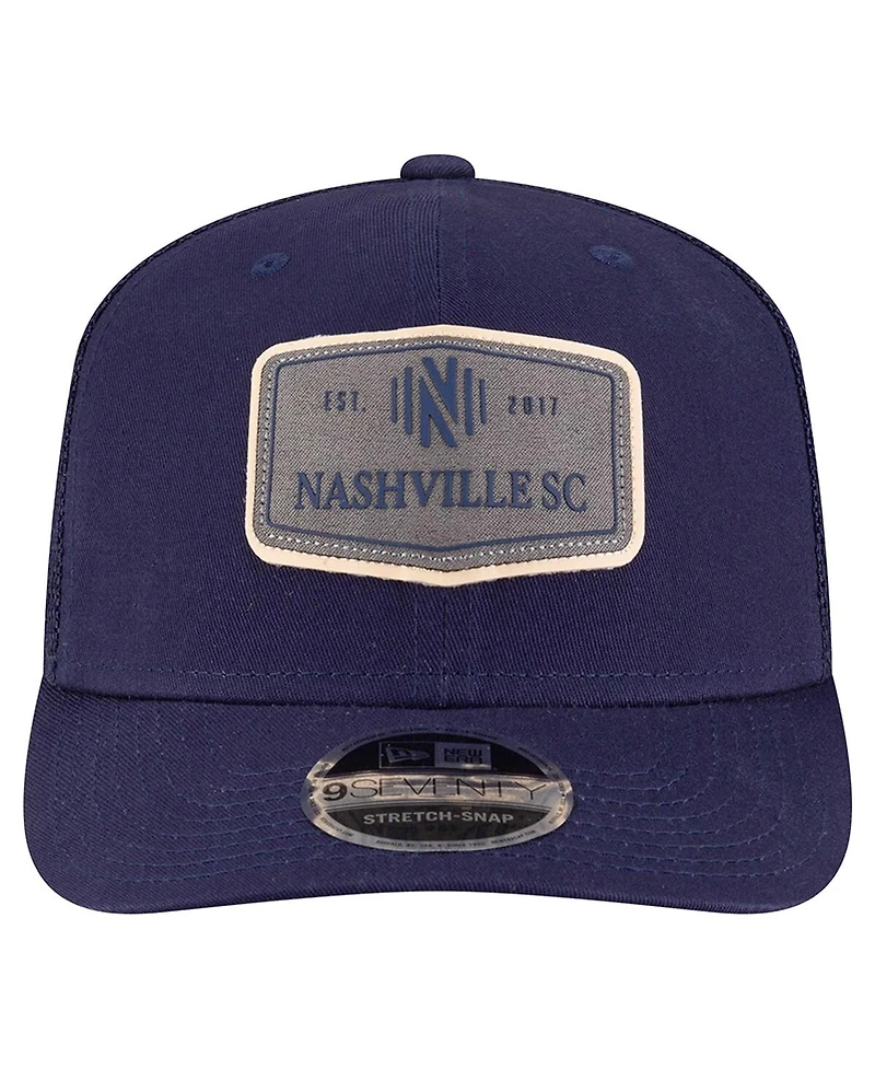 New Era Men's Navy Nashville Sc Labeled 9SEVENTY Trucker Stretch-Snap Adjustable Hat