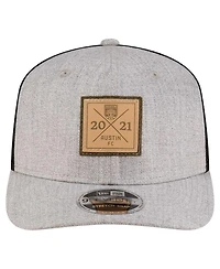 New Era Men's Heather Gray Austin Fc Heather Patch 9SEVENTY Adjustable Hat