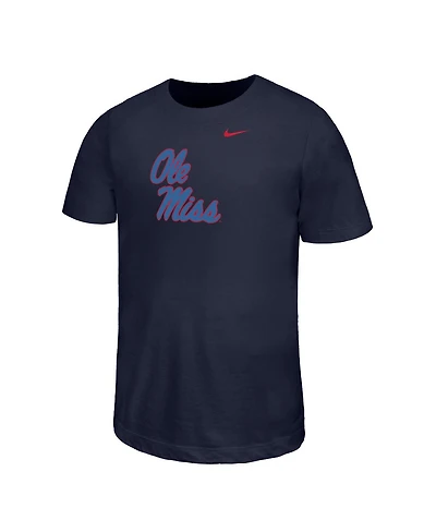 Nike Big Boys and Girls Navy Ole Miss Rebels Legend Color Pop Performance T-Shirt