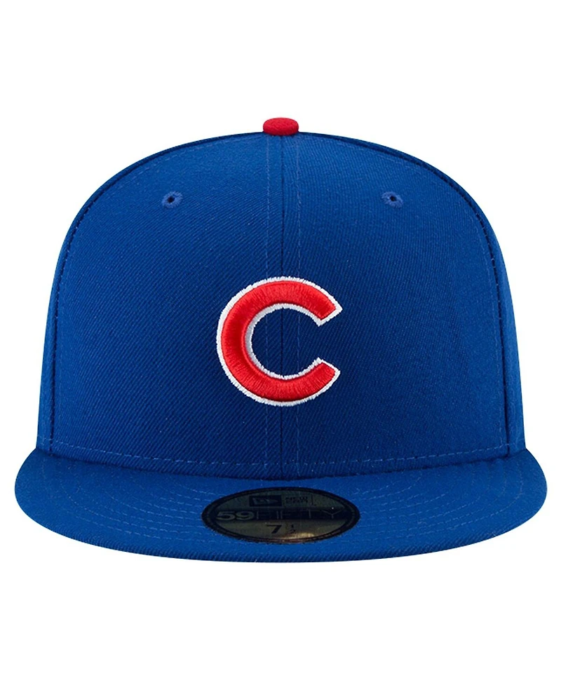 New Era Men's Royal Chicago Cubs Buck O'Neil On Field 59FIFTY Fitted Hat