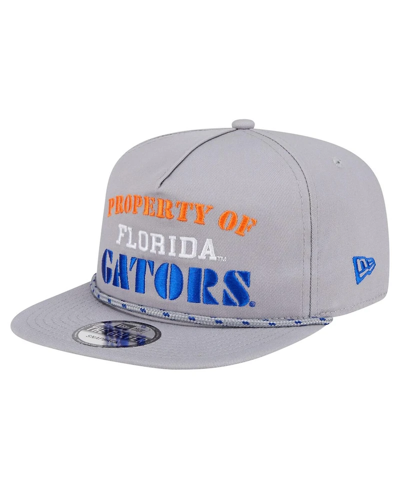 New Era Men's Gray Florida Gators Golfer Vintage Adjustable Hat
