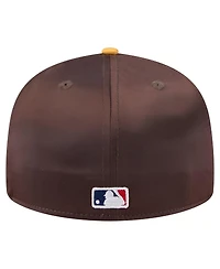 New Era Men's Brown/Gold San Diego Padres Satin 59FIFTY Fitted Hat