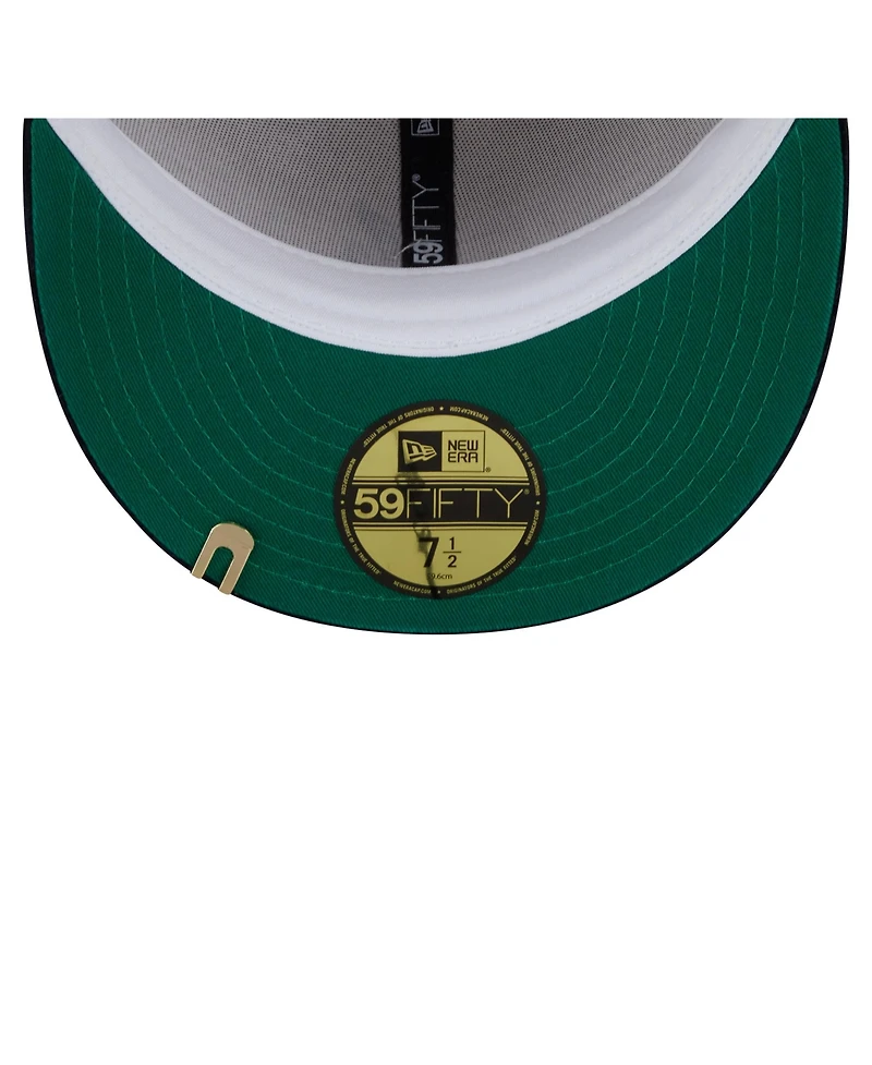 New Era Men's Cream/Navy Atlanta Braves Two-Tone Corduroy 59FIFTY Fitted Hat
