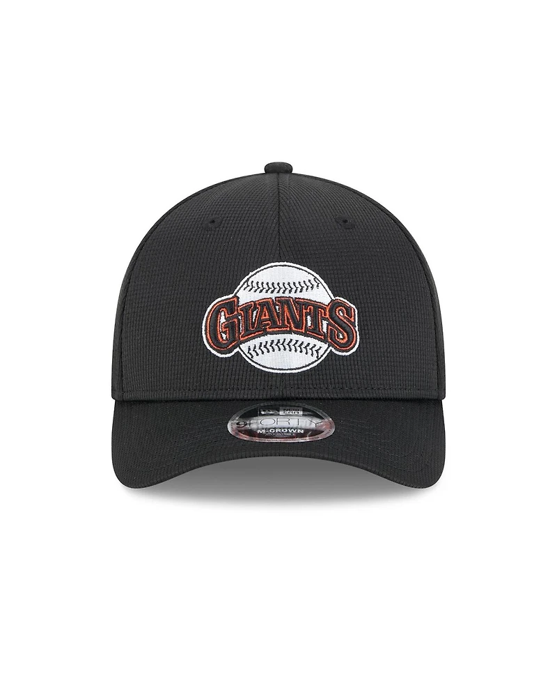 New Era Men's /Black San Francisco Giants 2025 Batting Practice 9FORTY M-Crown Adjustable Hat