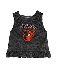 Outerstuff Baby Boys and Girls 2-Piece Black Baltimore Orioles Playground Dress Bloomers Set