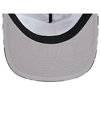New Era Men's Black Pittsburgh Pirates Adventure Pattern Golfer Trucker Snapback Hat