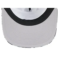 New Era Men's Black Chicago White Sox Adventure Pattern Golfer Trucker Snapback Hat