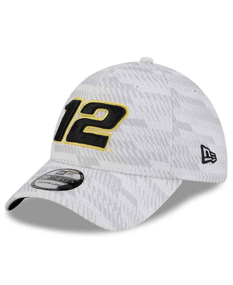 New Era Men's White Ryan Blaney 39THIRTY Graded Flex Hat