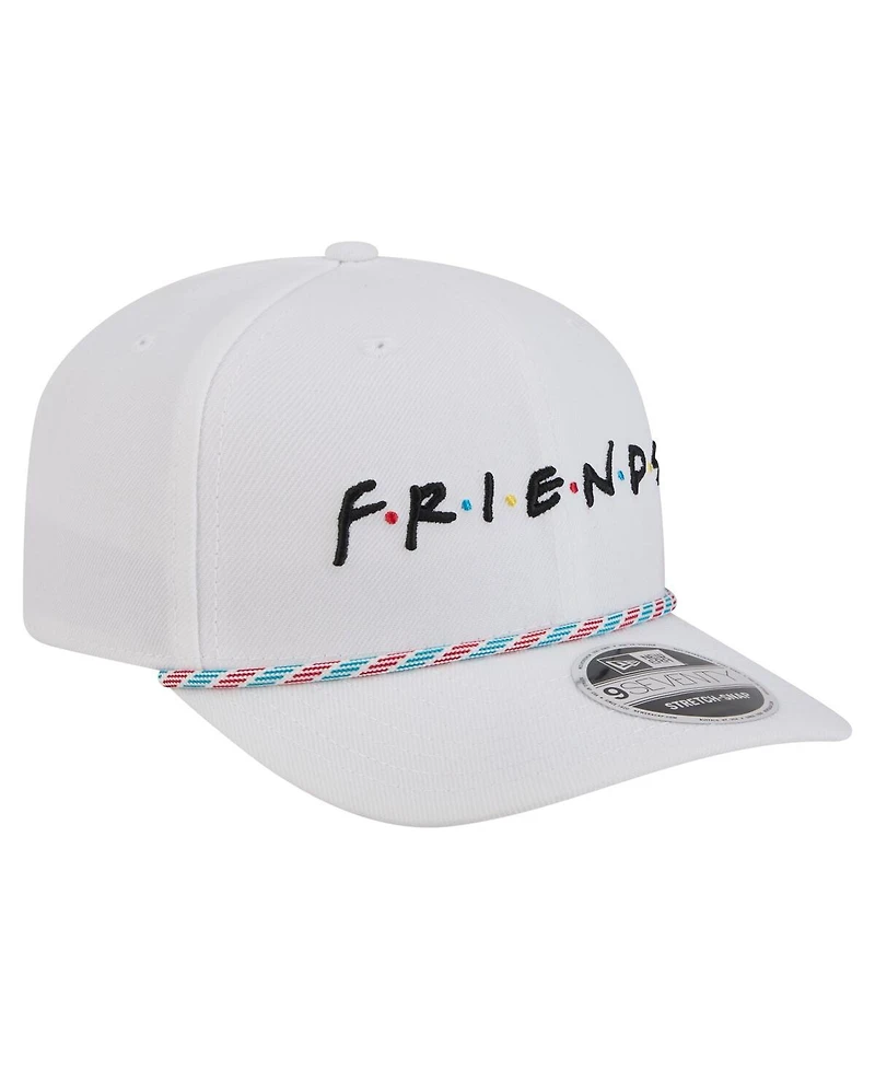 New Era Men's White Friends Rope 9SEVENTY Stretch-Snap Adjustable Hat