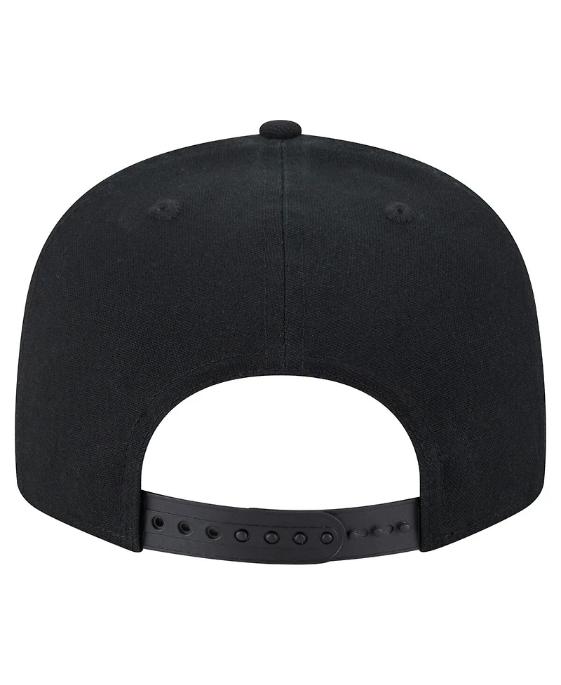 New Era Men's Black St. Louis City Sc Canvas Camp 9FIFTY Snapback Hat