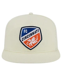 New Era Men's Cream Fc Cincinnati 2025 Kickoff Snapback Golfer Hat