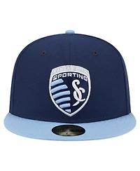 New Era Men's Navy Sporting Kansas City 2025 Kickoff 59FIFTY Fitted Hat