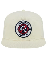 New Era Men's Cream New England Revolution 2025 Kickoff Snapback Golfer Hat