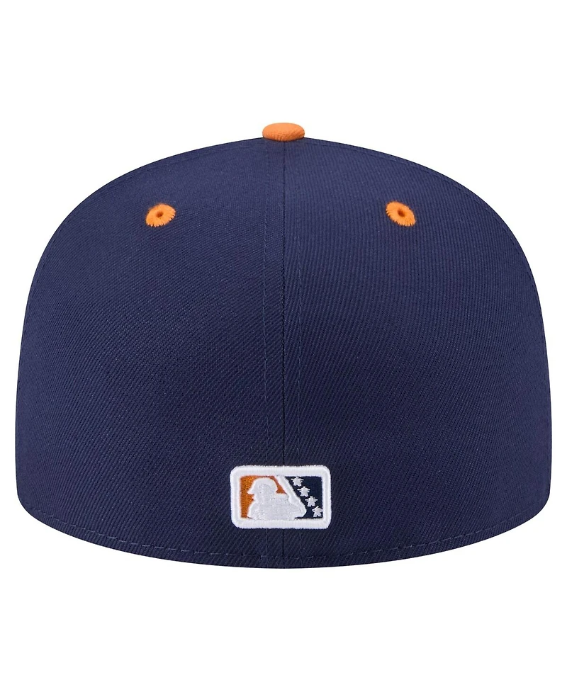 New Era Men's Navy Fredericksburg Nationals Copa de la Diversion 59FIFTY Fitted Hat