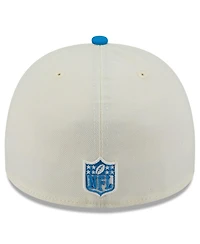 New Era Men's Cream/Blue Detroit Lions 2025 Nfl Draft A-Frame 59FIFTY Fitted Hat