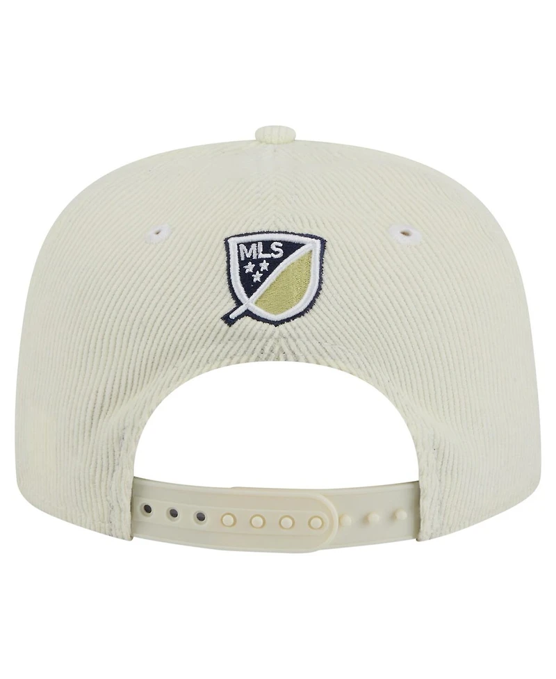 New Era Men's Cream Philadelphia Union 2025 Kickoff Snapback Golfer Hat