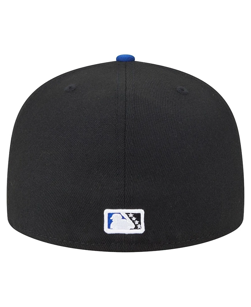 New Era Men's Black Rancho Cucamonga Quakes Authentic Collection 59FIFTY Fitted Hat