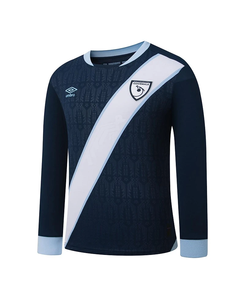 Umbro Men's Navy Guatemala National Team 2025 Away Replica Long Sleeve Jersey