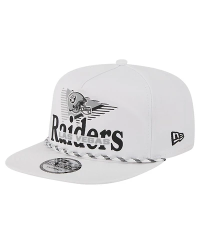 New Era Men's White Las Vegas Raiders Collide Golfer Snapback Hat