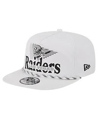 New Era Men's White Las Vegas Raiders Collide Golfer Snapback Hat