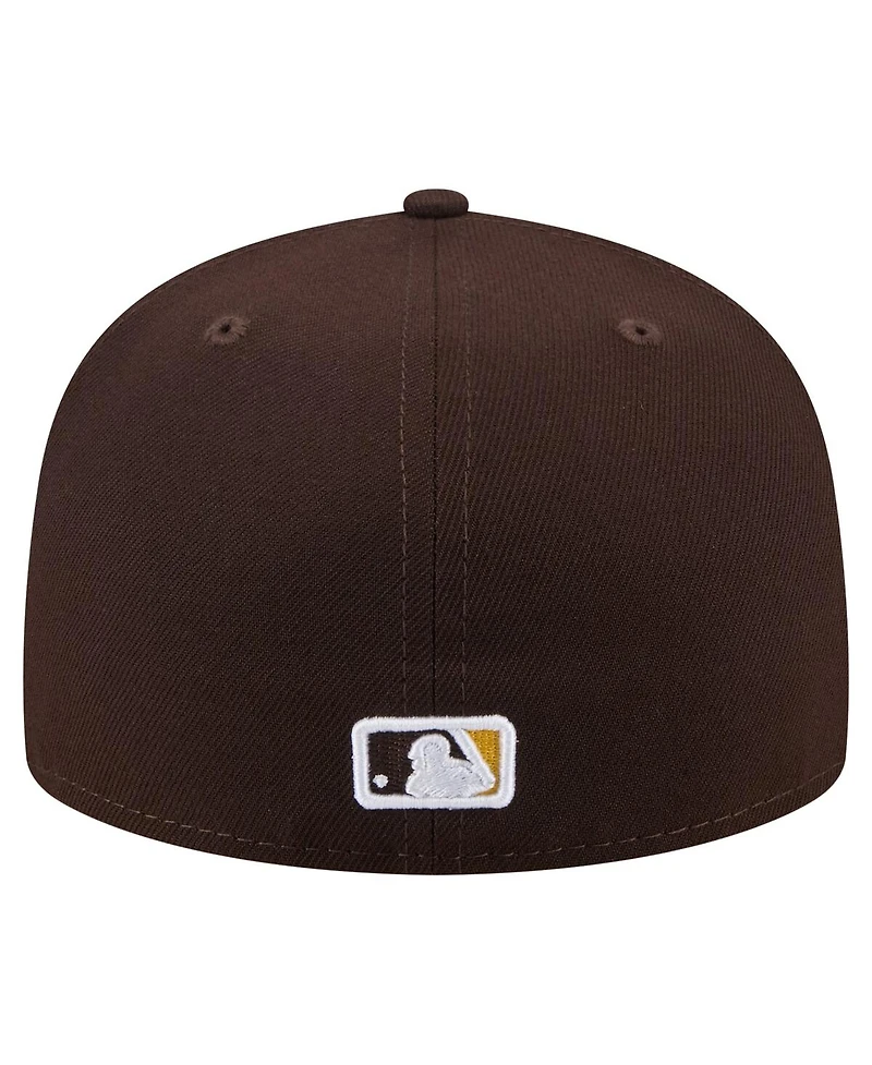 New Era Men's Brown San Diego Padres Yarn Stitch 59FIFTY Fitted Hat