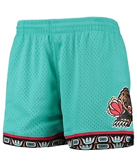 Mitchell & Ness Women's Turquoise Vancouver Grizzlies Hardwood Classics Jump Shot Shorts