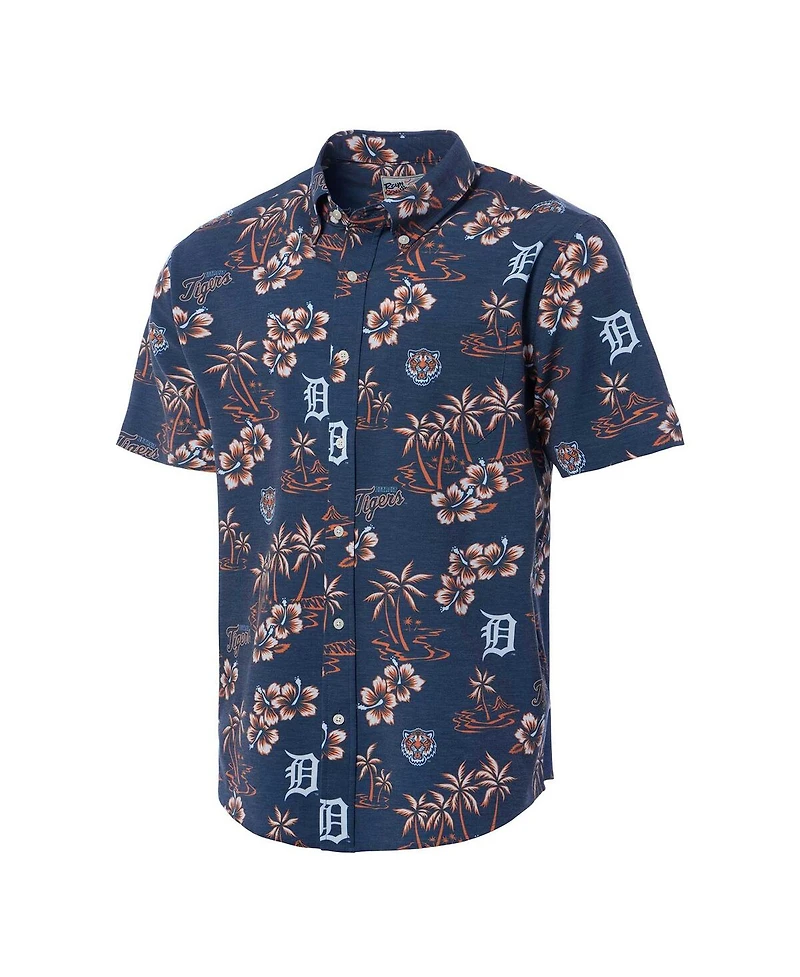 Reyn Spooner Men's Navy Detroit Tigers Kekai Button-Down Shirt