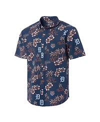 Reyn Spooner Men's Navy Detroit Tigers Kekai Button-Down Shirt
