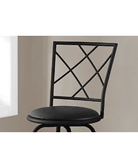2 Piece Metal Bar Chair Set for Indoor or Outdoor Seating